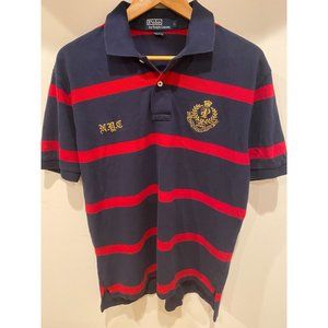 Polo Ralph Lauren Embroidered Crest NYC Striped Shirt Men's Size L